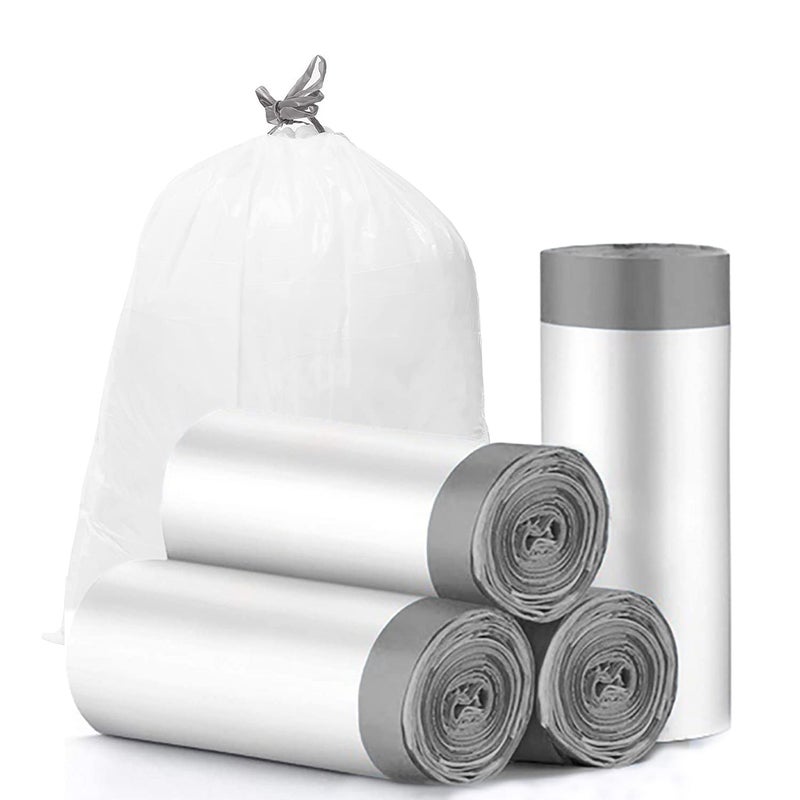 Charmount أكياس قمامة برباط بسعة 4 جالون من تشارمونت، أكياس قمامة صغيرة، بطانة سلة المهملات غير المعطرة، 60 قطعة - Image 1